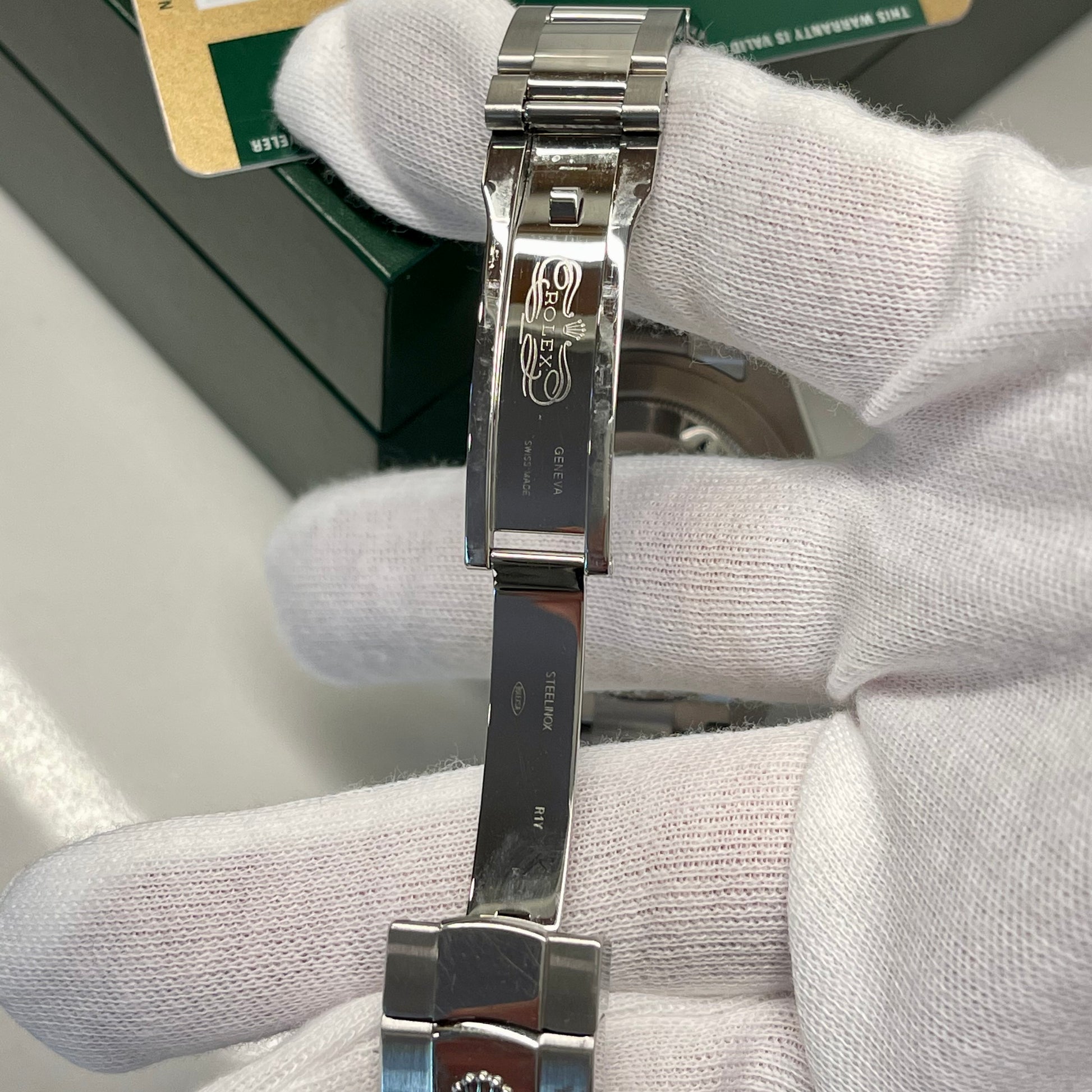 2014 Rolex Datejust II 116334 Rhodium Arabic Fluted 18K Steel Oyster 41mm Wristwatch Box Papers - Hashtag Watch Company