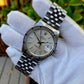 Vintage Rolex Date 15010 Steel Jubilee Cal. 3035 Engine Turn Wristwatch Circa 1985 - Hashtag Watch Company