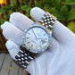 Vintage Rolex Date 15010 Steel Jubilee Cal. 3035 Engine Turn Wristwatch Circa 1985 - Hashtag Watch Company