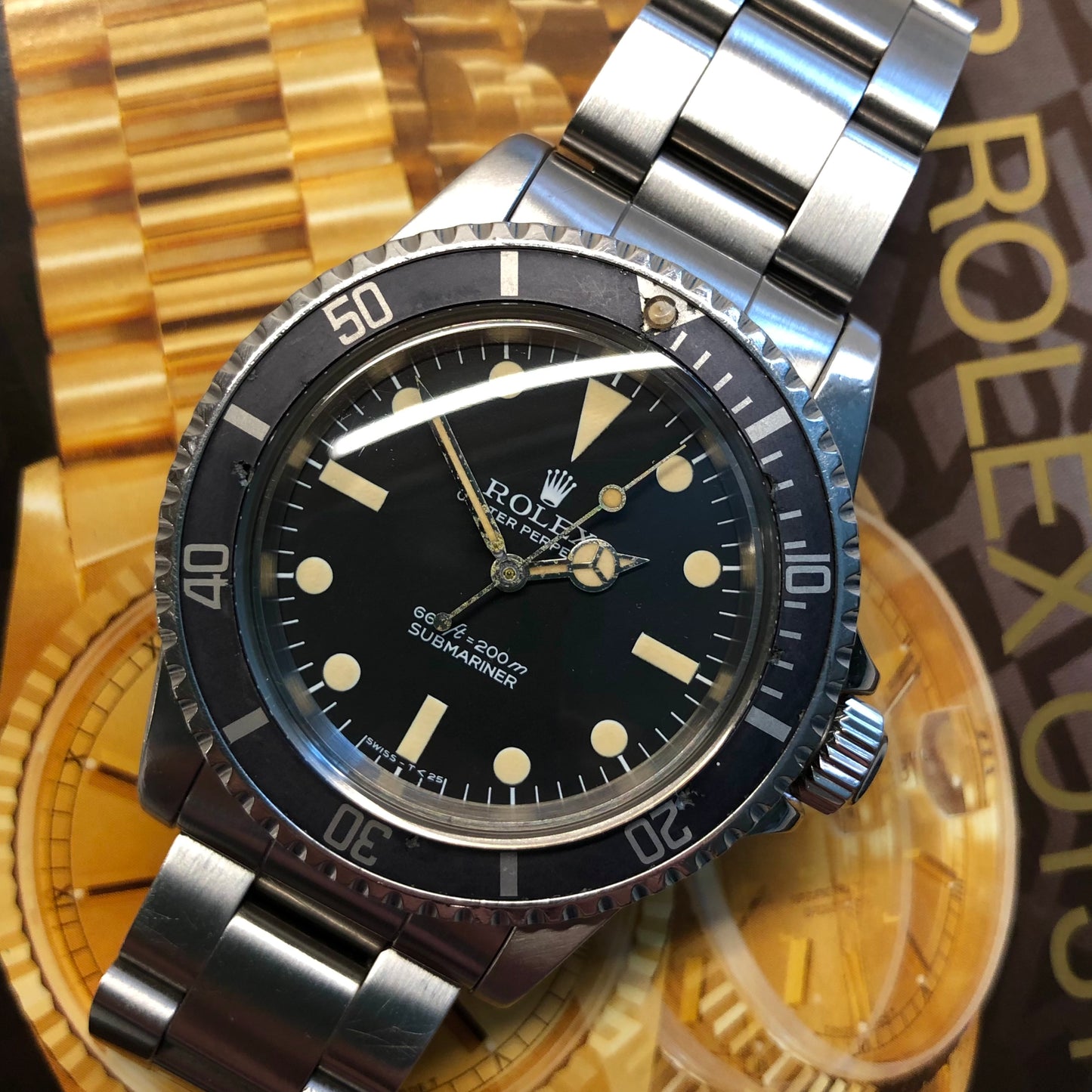 1978 Rolex Submariner 5513 Pre Comex Ghost Insert Steel Wristwatch - Hashtag Watch Company