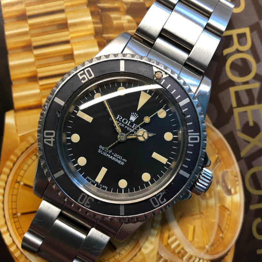 1978 Rolex Submariner 5513 Pre Comex Ghost Insert Steel Wristwatch - Hashtag Watch Company