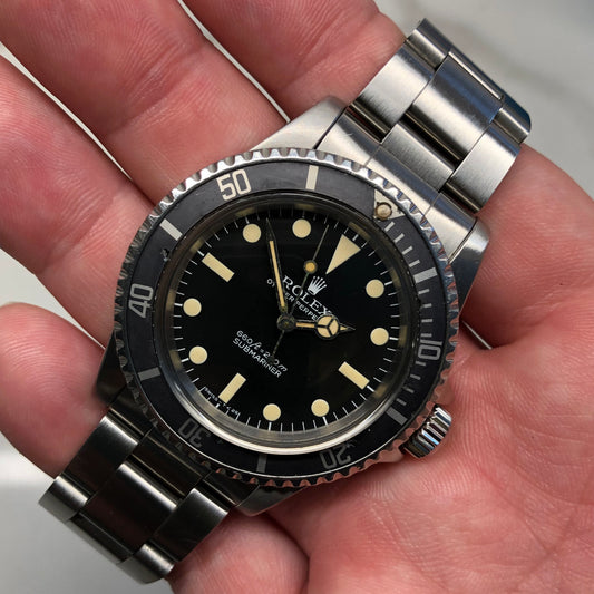 1978 Rolex Submariner 5513 Pre Comex Ghost Insert Steel Wristwatch - Hashtag Watch Company