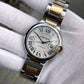 Cartier Ballon Bleu W2BB0012 Two Tone 18K Gold Steel Automatic Silver Roman Wristwatch Box Papers - Hashtag Watch Company