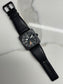 Bell & Ross BR01-93 GMT Black Automatic Date Mens Leather Wristwatch - Hashtag Watch Company