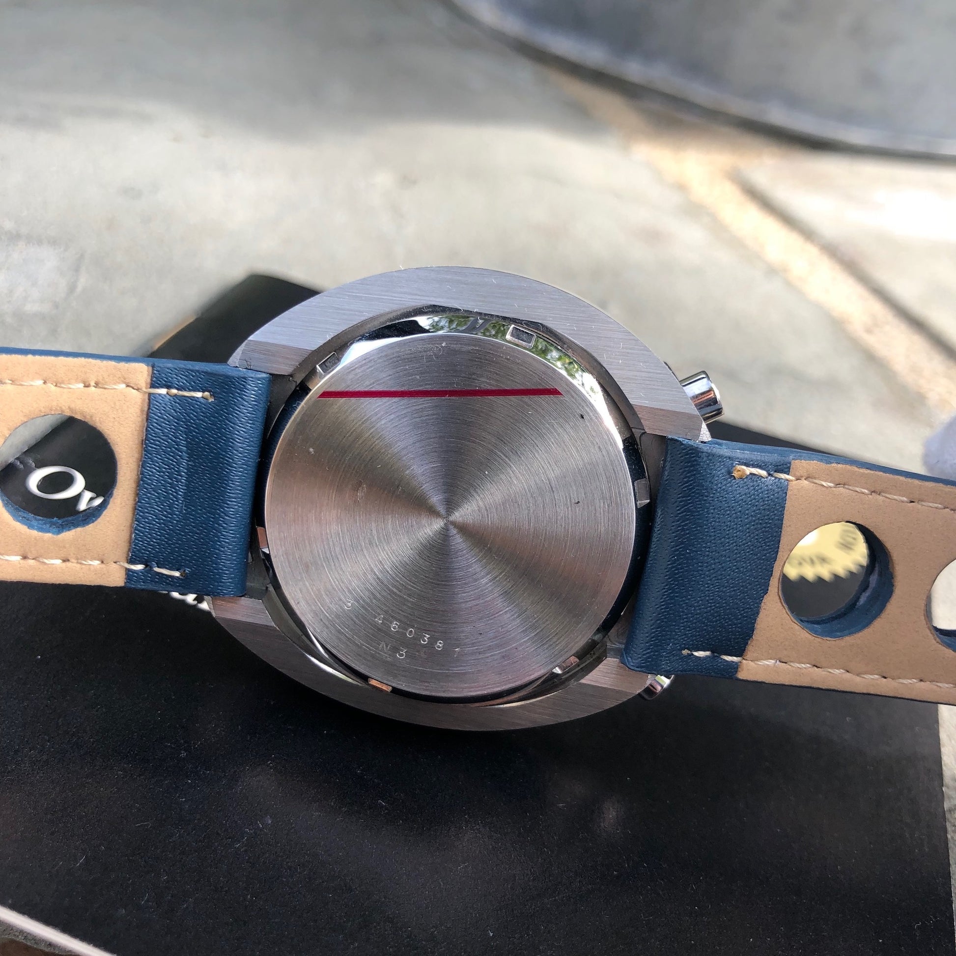 Vintage Bulova Parking Meter Bullhead Chronograph Automatic Wristwatch Box Papers - Hashtag Watch Company