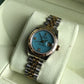 Rolex Datejust 179173 Jadeite Blue Diamond Dial Ladies Jubilee Two Tone Automatic Wristwatch Box & Papers - Hashtag Watch Company