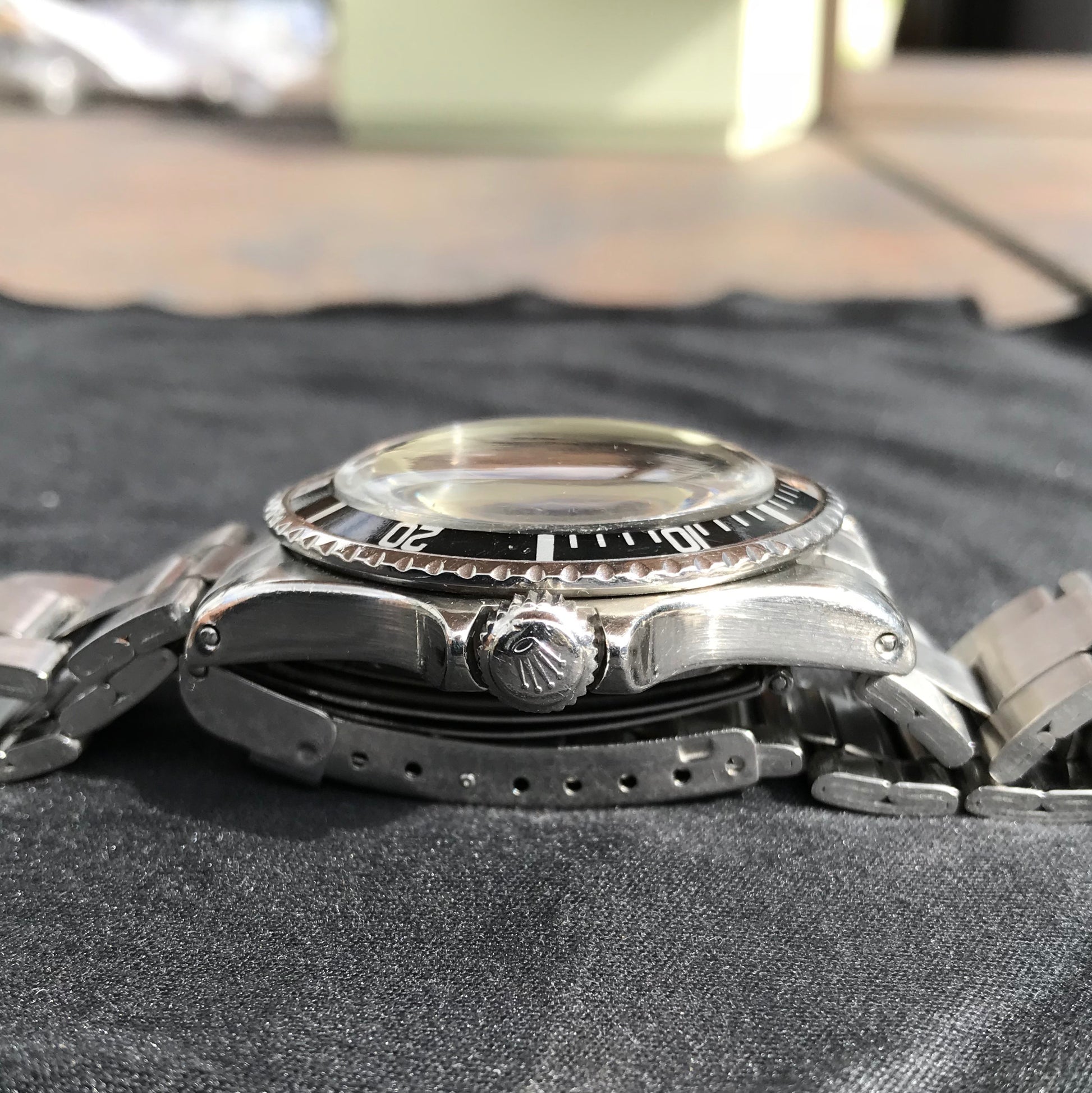 Vintage Rolex Submariner 5513 Meters First Honey Patina 1968 Pat Pending Automatic Wristwatch - Hashtag Watch Company