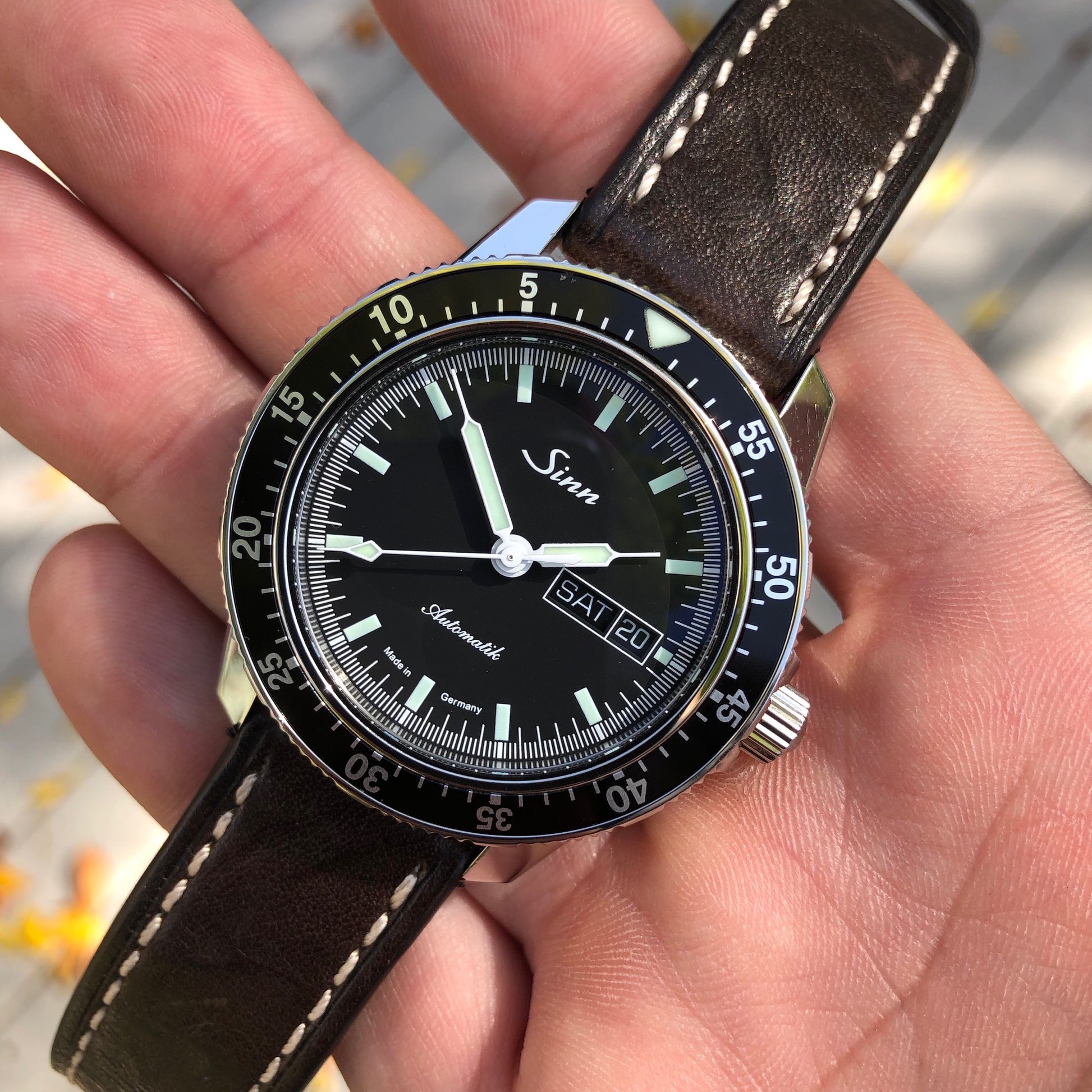 Sinn 104 ST SA A Pilot Military 41mm Automatic Stainless Steel Bracelet Wristwatch - Hashtag Watch Company