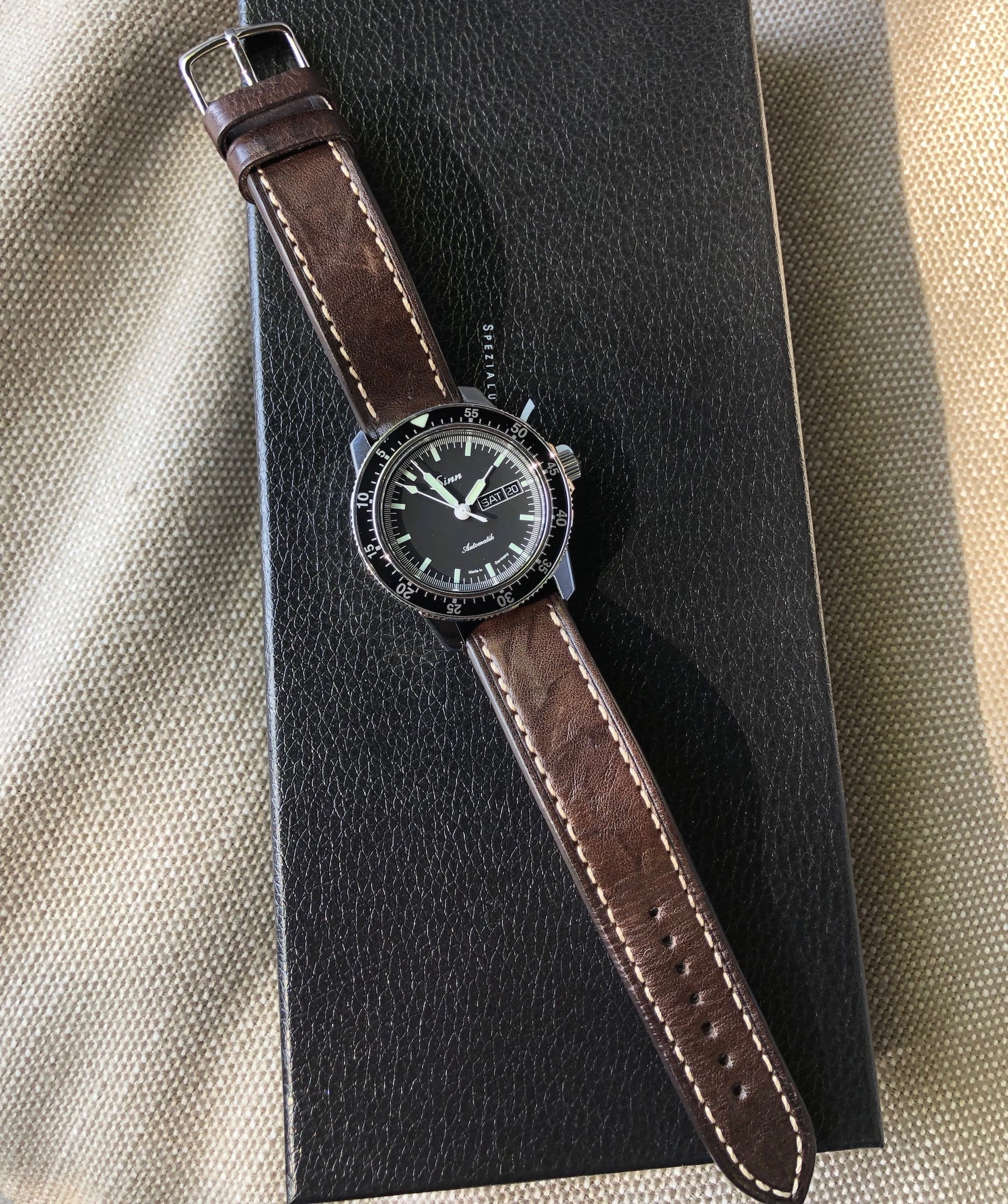 Sinn 104 2025 leather strap
