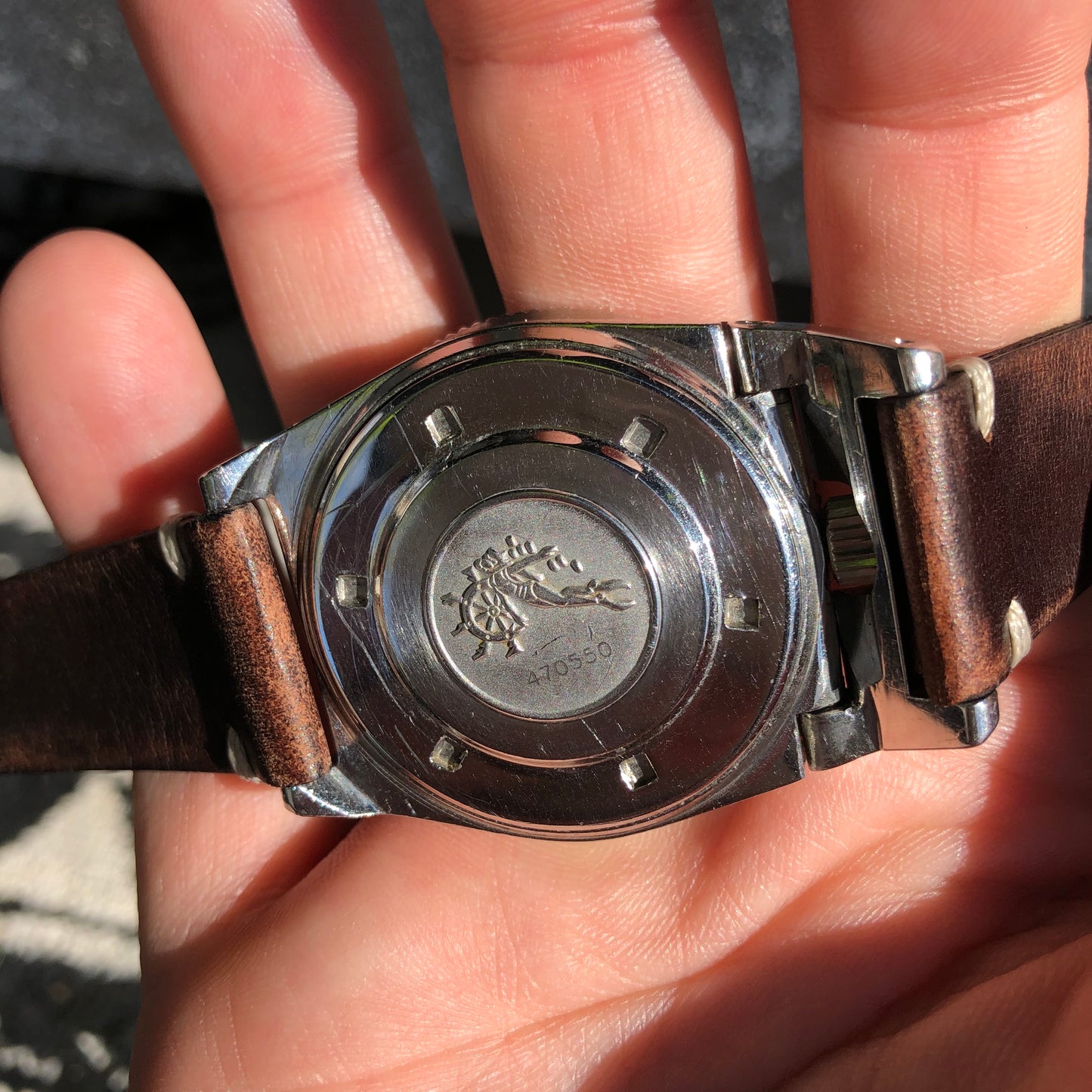 Vintage Triton Spirotechnique Diving Bakelite Roulette Date Automatic Wristwatch - Hashtag Watch Company