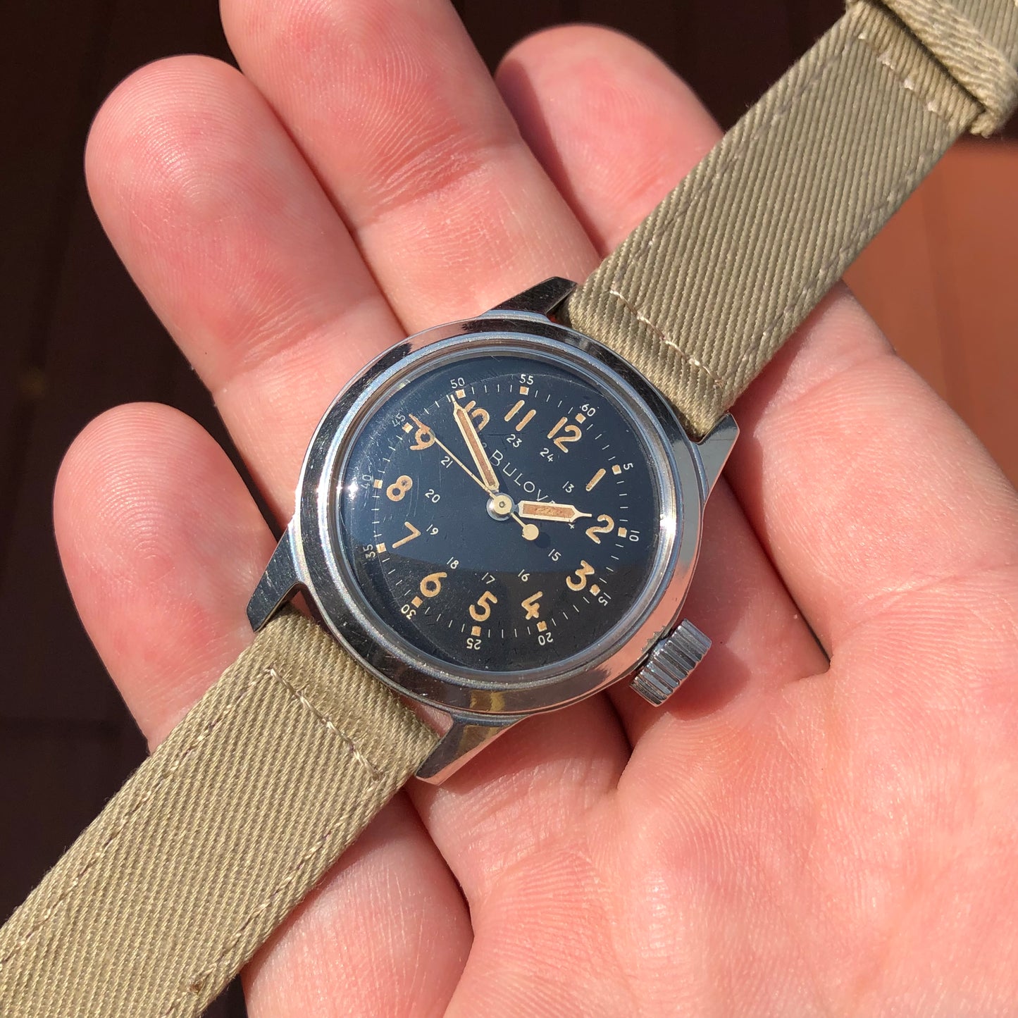 1950s Vintage Bulova A17A U.S. Military Hacking Navigational Wristwatch - Hashtag Watch Company