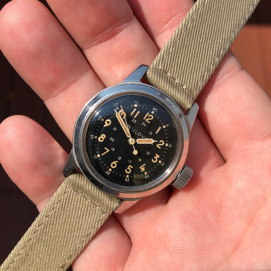 1950s Vintage Bulova A17A U.S. Military Hacking Navigational Wristwatch - Hashtag Watch Company