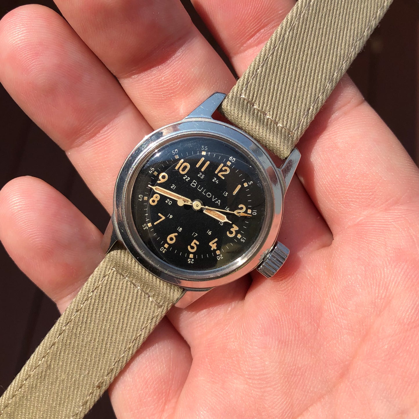 1950s Vintage Bulova A17A U.S. Military Hacking Navigational Wristwatch - Hashtag Watch Company