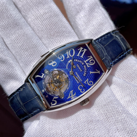 Franck Mueller Minute Repeater Imperial Tourbillon 5850 RMT Blue Enamel Platinum Wristwatch - Hashtag Watch Company