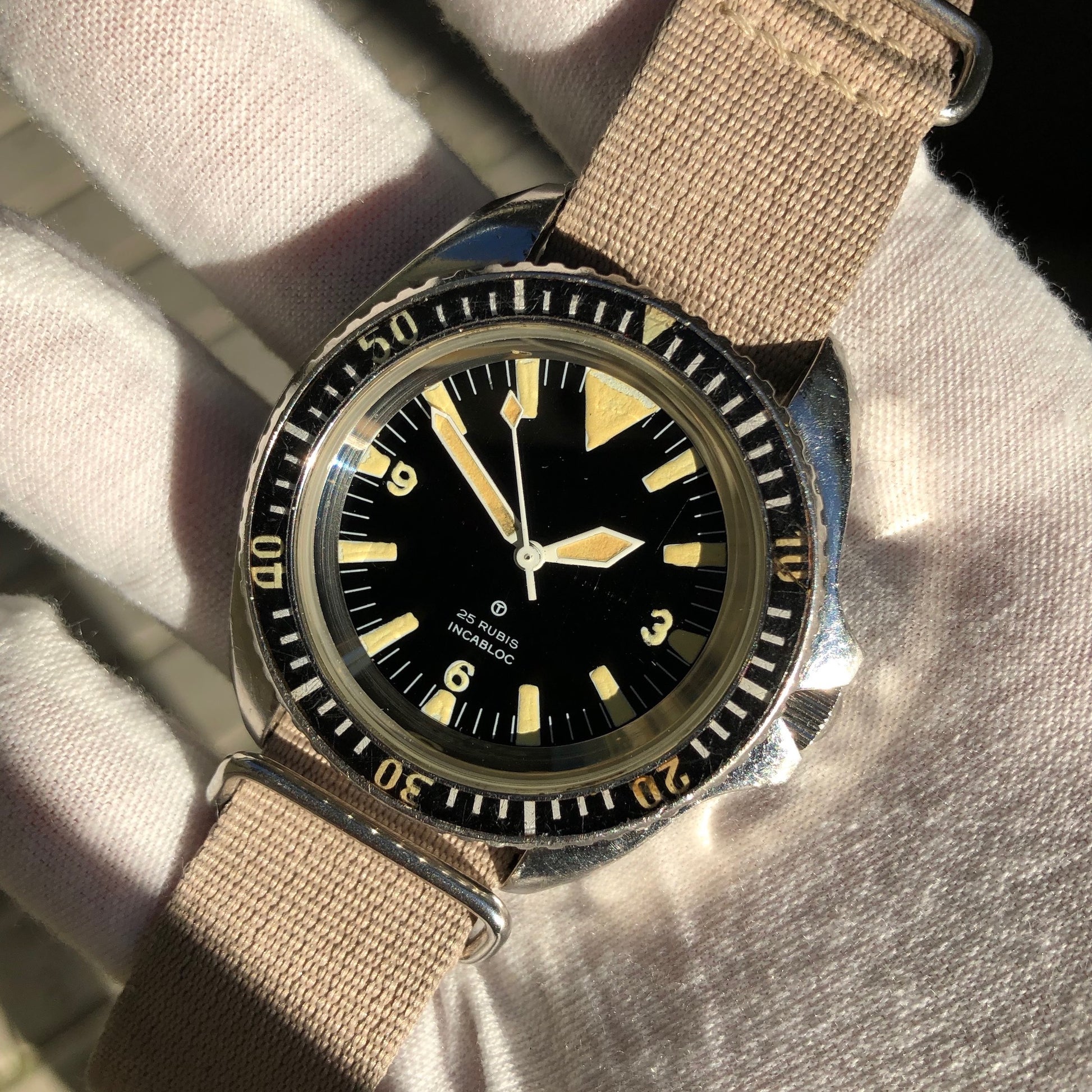Vintage CWC Cabot Watch Company Royal Navy Sterile Milsub Divers Wristwatch Circa 1980 - Hashtag Watch Company