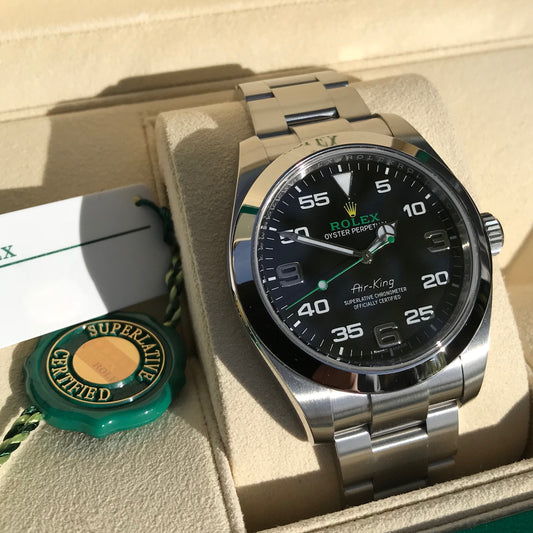Rolex Oyster Perpetual Air King 116900 40mm Automatic Steel Wristwatch Box Papers - Hashtag Watch Company