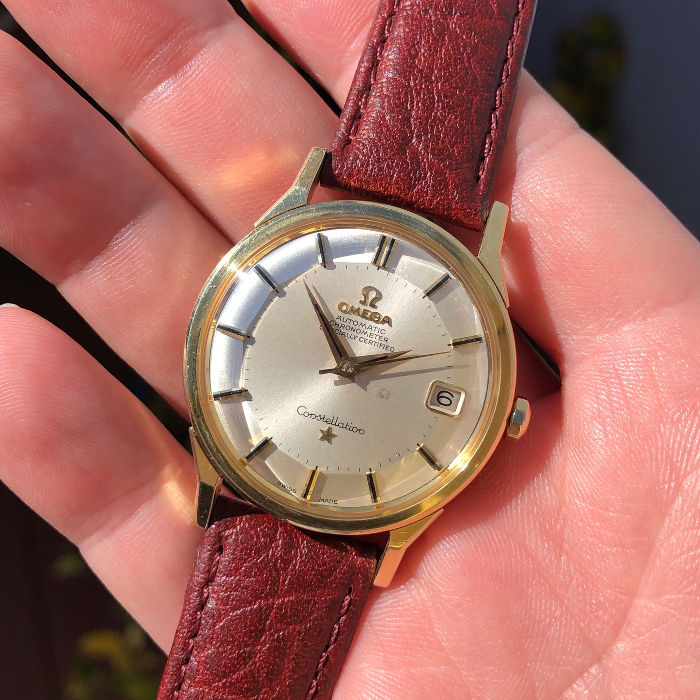 1966 Vintage Omega Constellation 168.005 Chronometer Cal. 561 Automatic 14K Solid Gold Wristwatch - Hashtag Watch Company