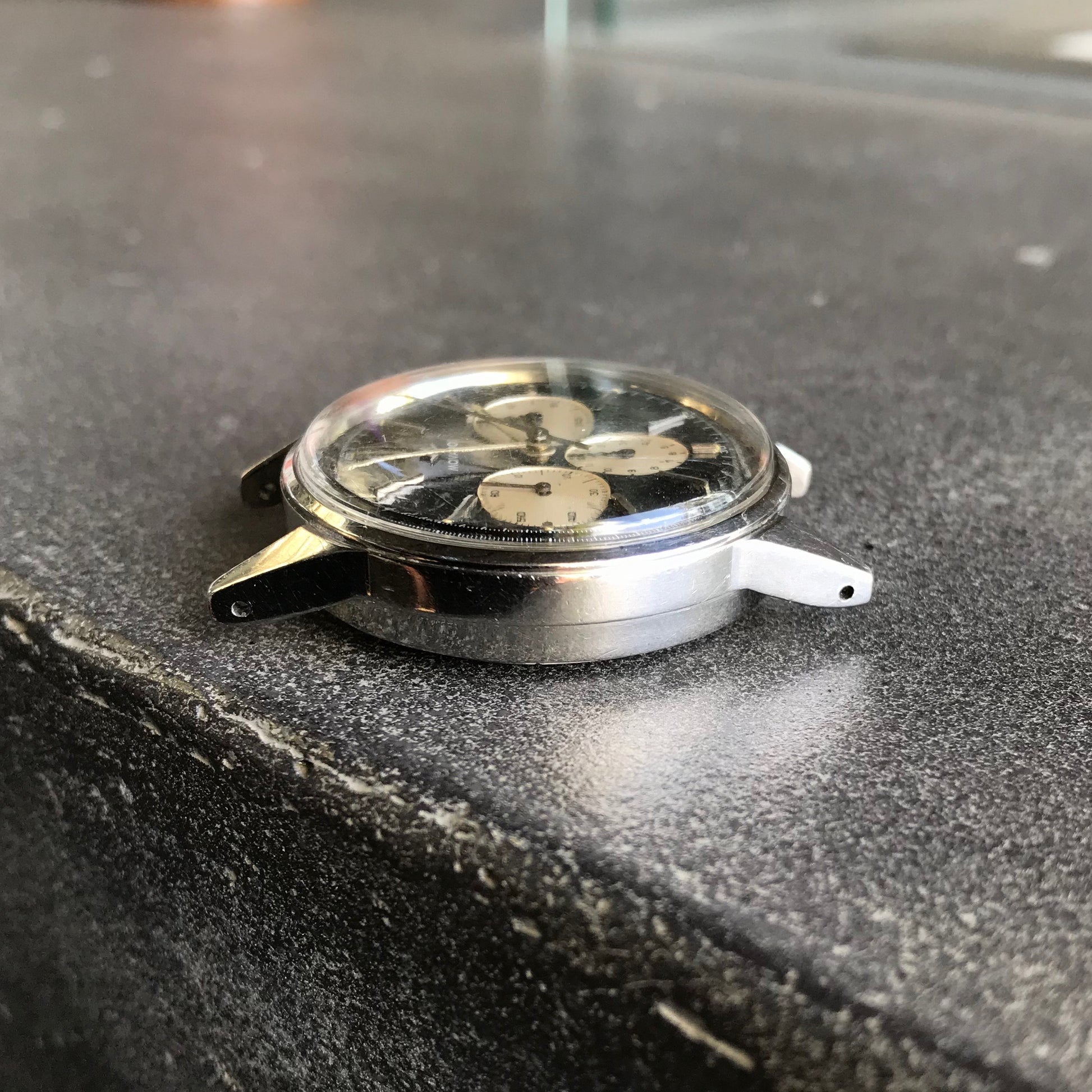 Vintage Movado Sub Sea M95 Chronograph Stainless Steel Black Wristwatch 1960's - Hashtag Watch Company