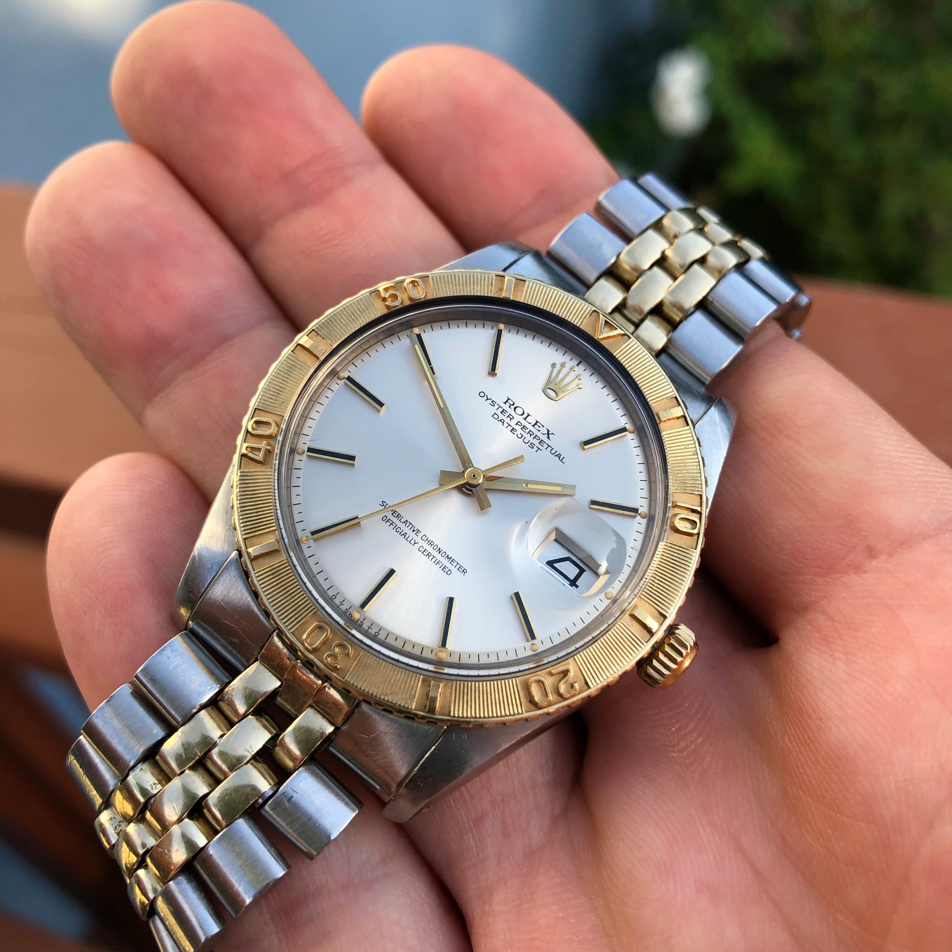 1974 Rolex Datejust Thunderbird 1625 Turn-O-Graph Sigma Dial Two Tone Jubilee Wristwatch - Hashtag Watch Company