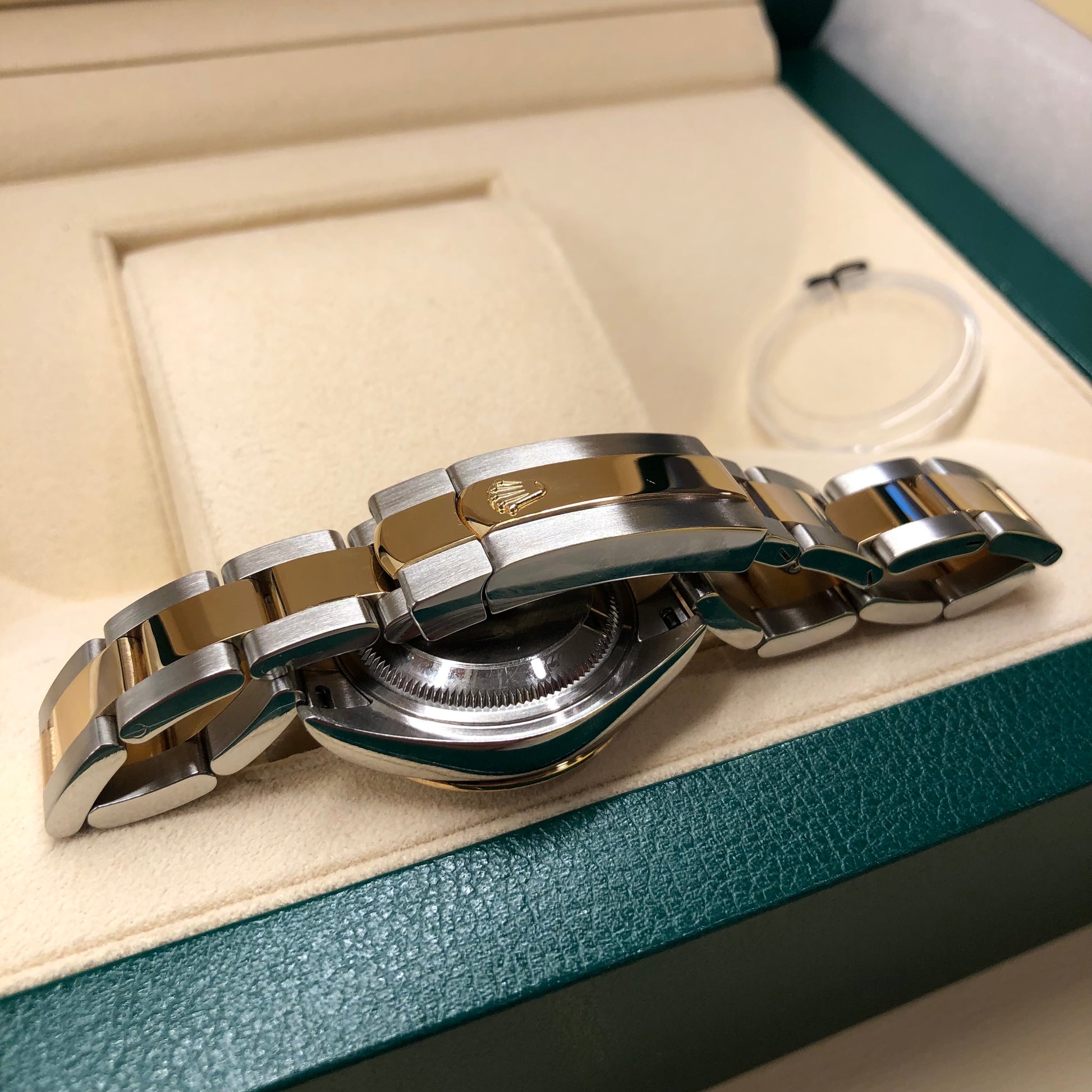 2019 Rolex Datejust 279383RBR Ladies Mother of Pearl Diamond Dial Bezel Oyster Two Tone Wristwatch Box Papers - Hashtag Watch Co.