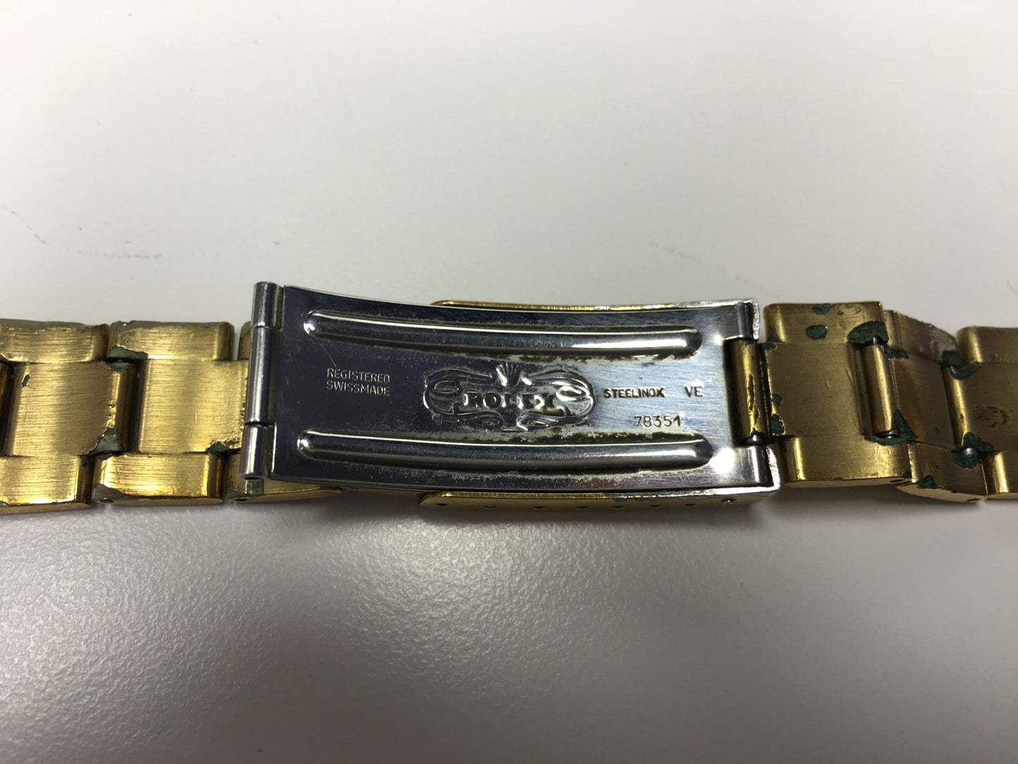 Vintage Rolex 78351 Oyster Gold Filled Plated 457 Ends 19mm Bracelet - Hashtag Watch Company