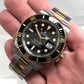 Rolex Submariner 116613 LN Black Two Tone Gold Steel Automatic Ceramic Wristwatch Box Papers - Hashtag Watch Company