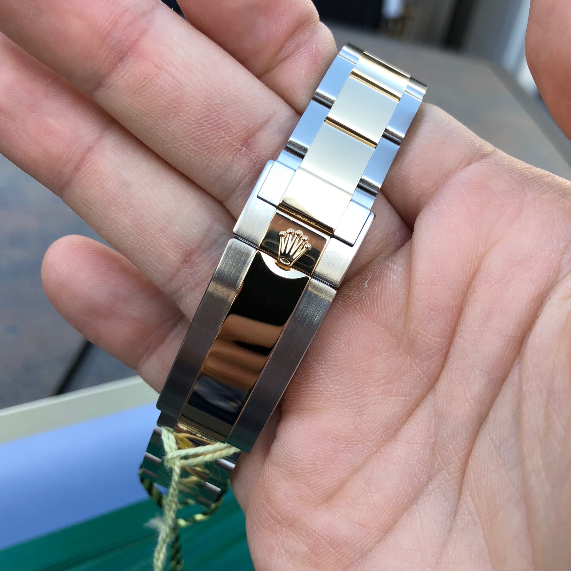 Rolex Submariner 116613 LN Black Two Tone Gold Steel Automatic Ceramic Wristwatch Box Papers - Hashtag Watch Company