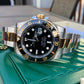 Rolex Submariner 116613 LN Black Two Tone Gold Steel Automatic Ceramic Wristwatch Box Papers - Hashtag Watch Company