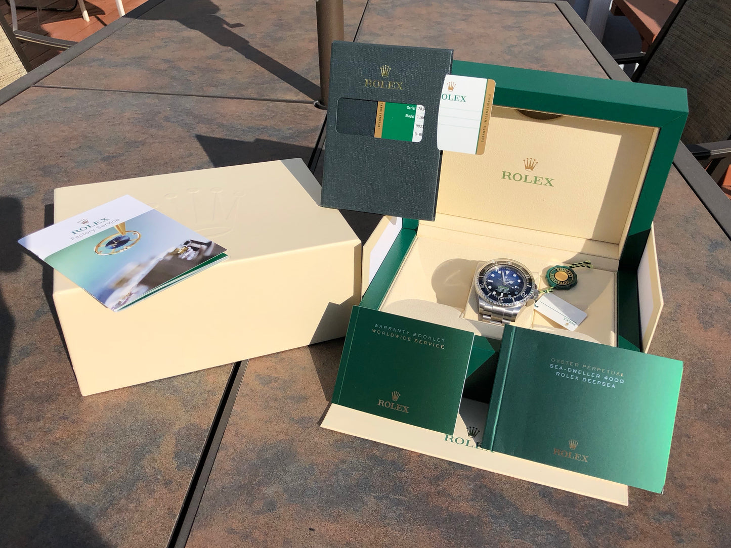 Rolex DeepSea Seadweller Deep Blue Ceramic 116660 James Cameron Wristwatch Box Papers - Hashtag Watch Company