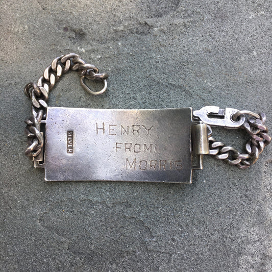 Vintage WW II Original CBI China Burma Inda Theatre Sterling Silver Bracelet - Hashtag Watch Company