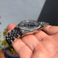 1985 Vintage Rolex Datejust 16030 Steel Blue Engine Turned Automatic Wristwatch - Hashtag Watch Company