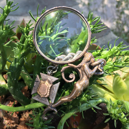 Vintage Antique Sterling Silver Victorian Era Decorative Magnifier Loupe - Hashtag Watch Company