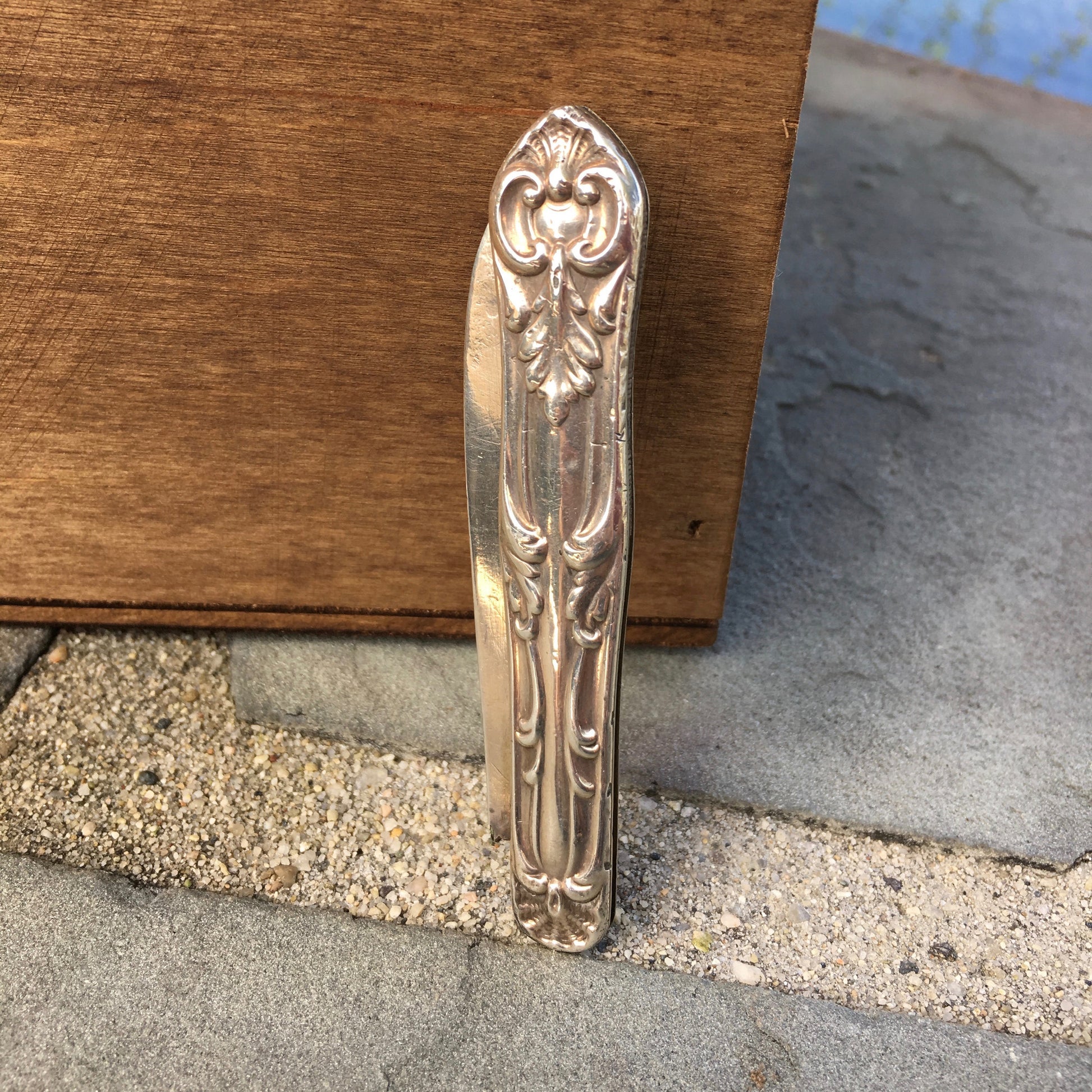 Vintage Antique Sterling Silver Decorative Albert Coles Fruit Knife - Hashtag Watch Company