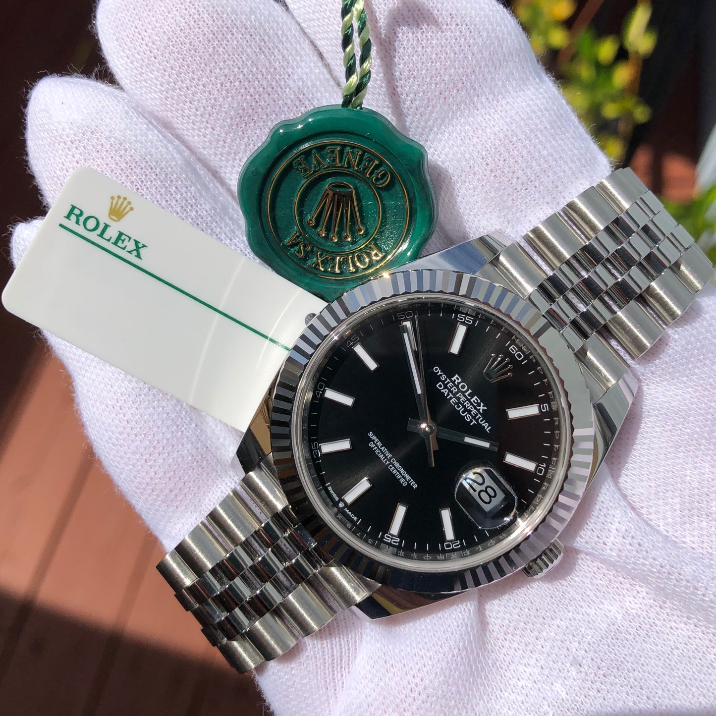 2020 Rolex Datejust 126334 Black Stick Fluted 41mm Steel Jubilee Watch Box Papers Unworn - Hashtag Watch Company
