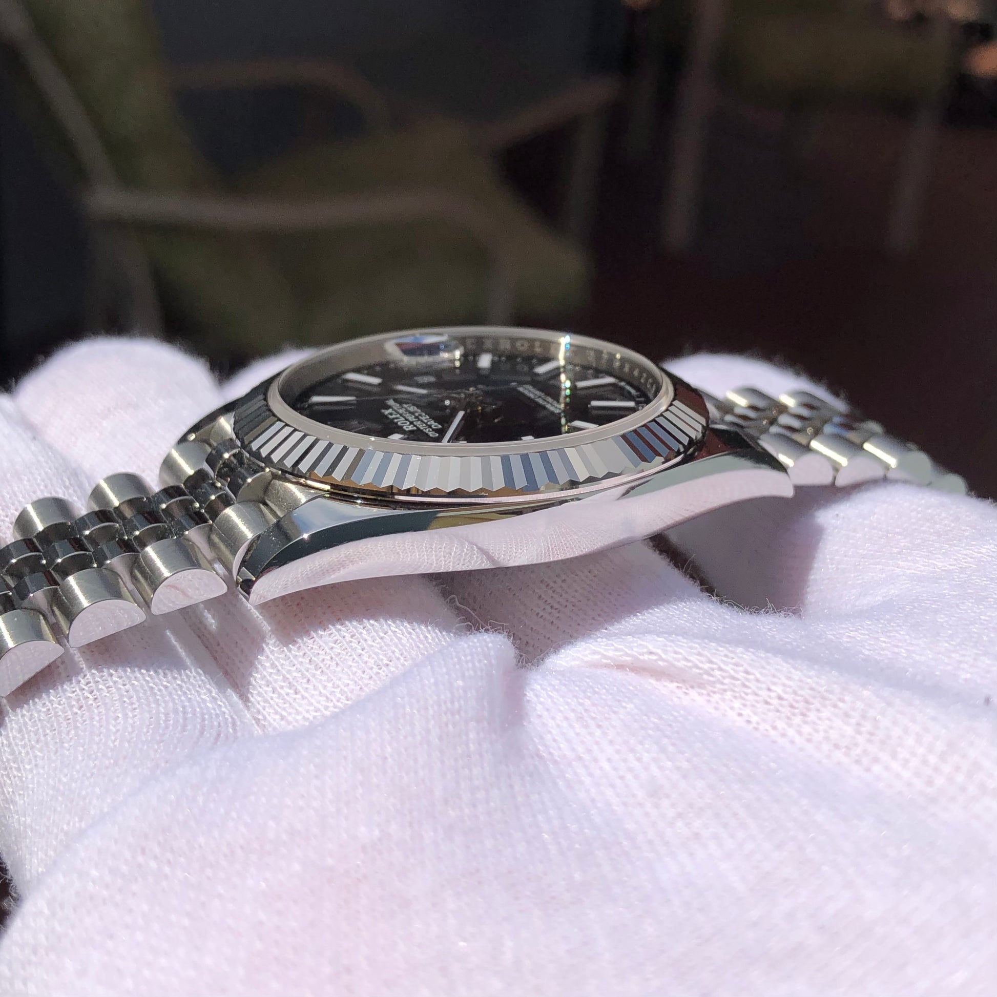 2020 Rolex Datejust 126334 Black Stick Fluted 41mm Steel Jubilee Watch Box Papers Unworn - Hashtag Watch Company