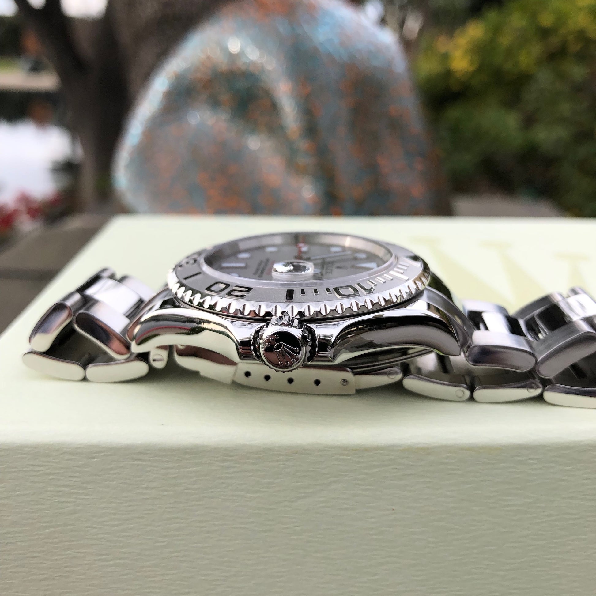 Rolex Yachtmaster 16622 Platinum 40mm Steel Oyster Z Serial Wristwatch Circa 2006 - Hashtag Watch Company