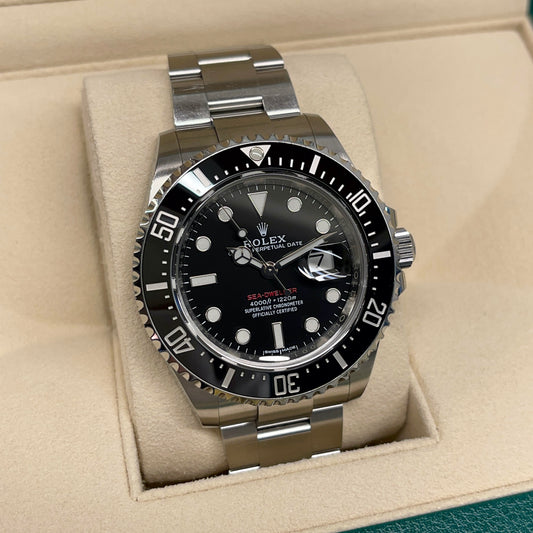 2018 Rolex Red Sea Dweller 126600 Mk 1 Stainless Steel Oyster 50th Anniversary Box Papers - Hashtag Watch Company