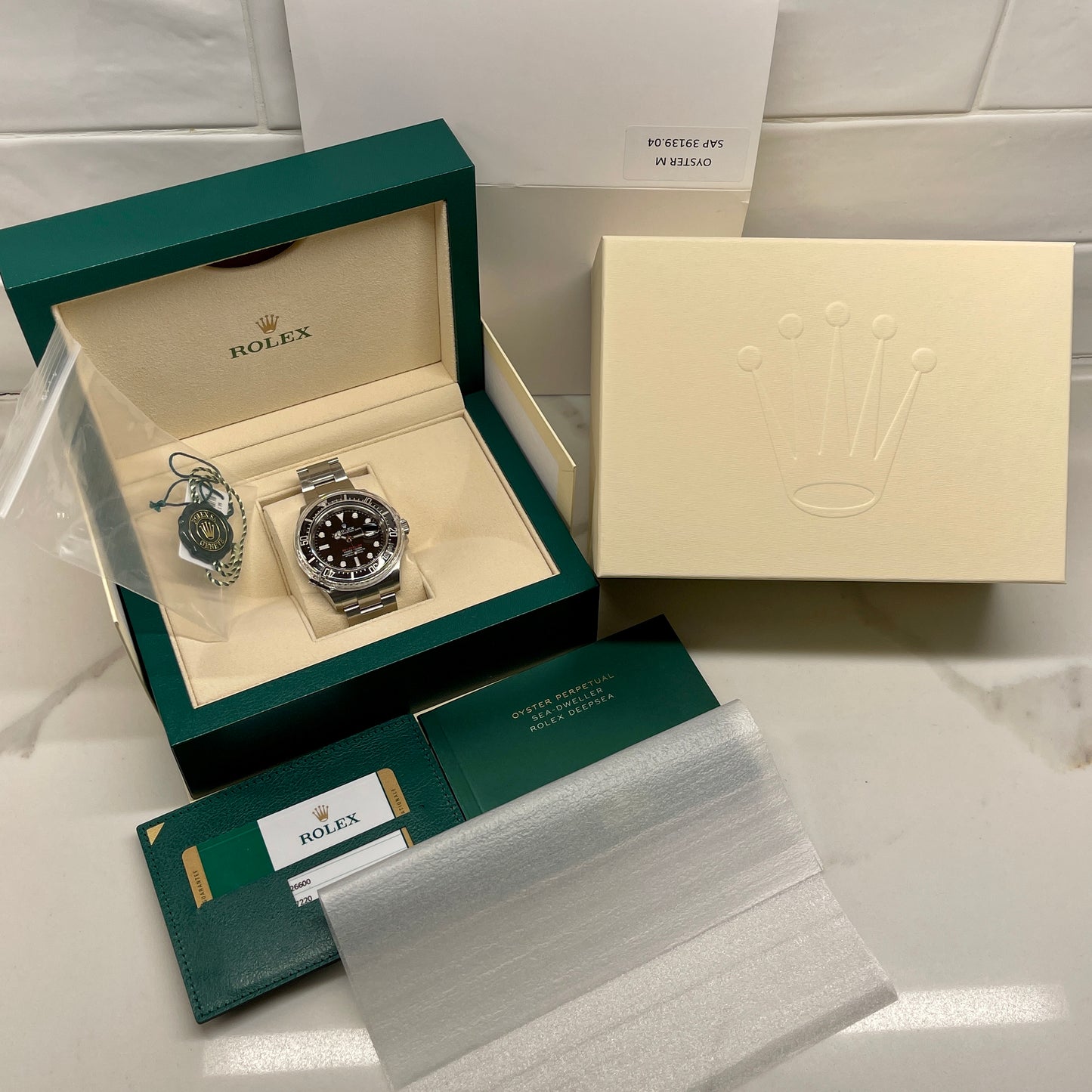 2018 Rolex Red Sea Dweller 126600 Mk 1 Stainless Steel Oyster 50th Anniversary Box Papers - Hashtag Watch Company