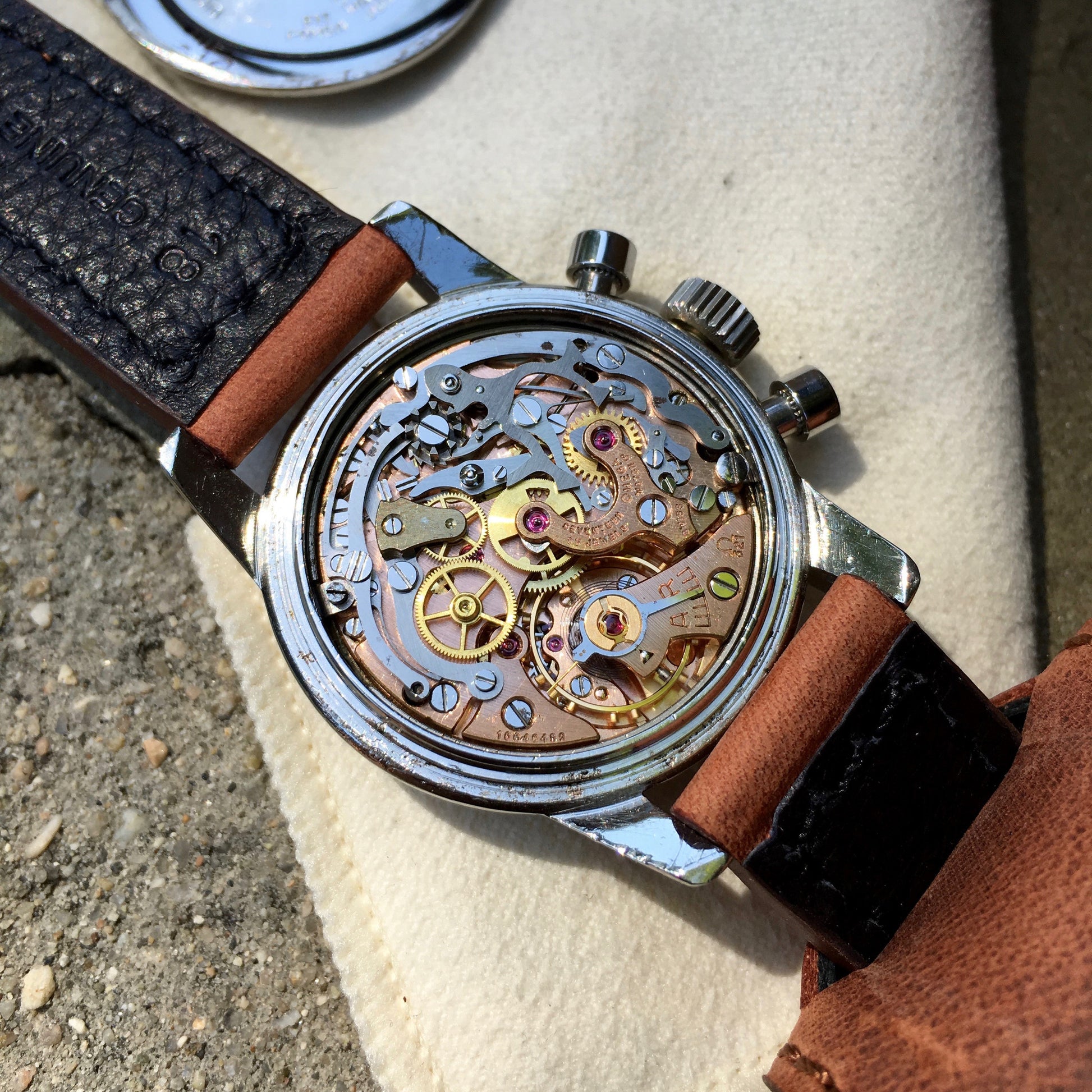 Vintage Omega Seamaster 321 CK2907/2 Waterproof Steel Chronograph 1950's Watch - Hashtag Watch Company