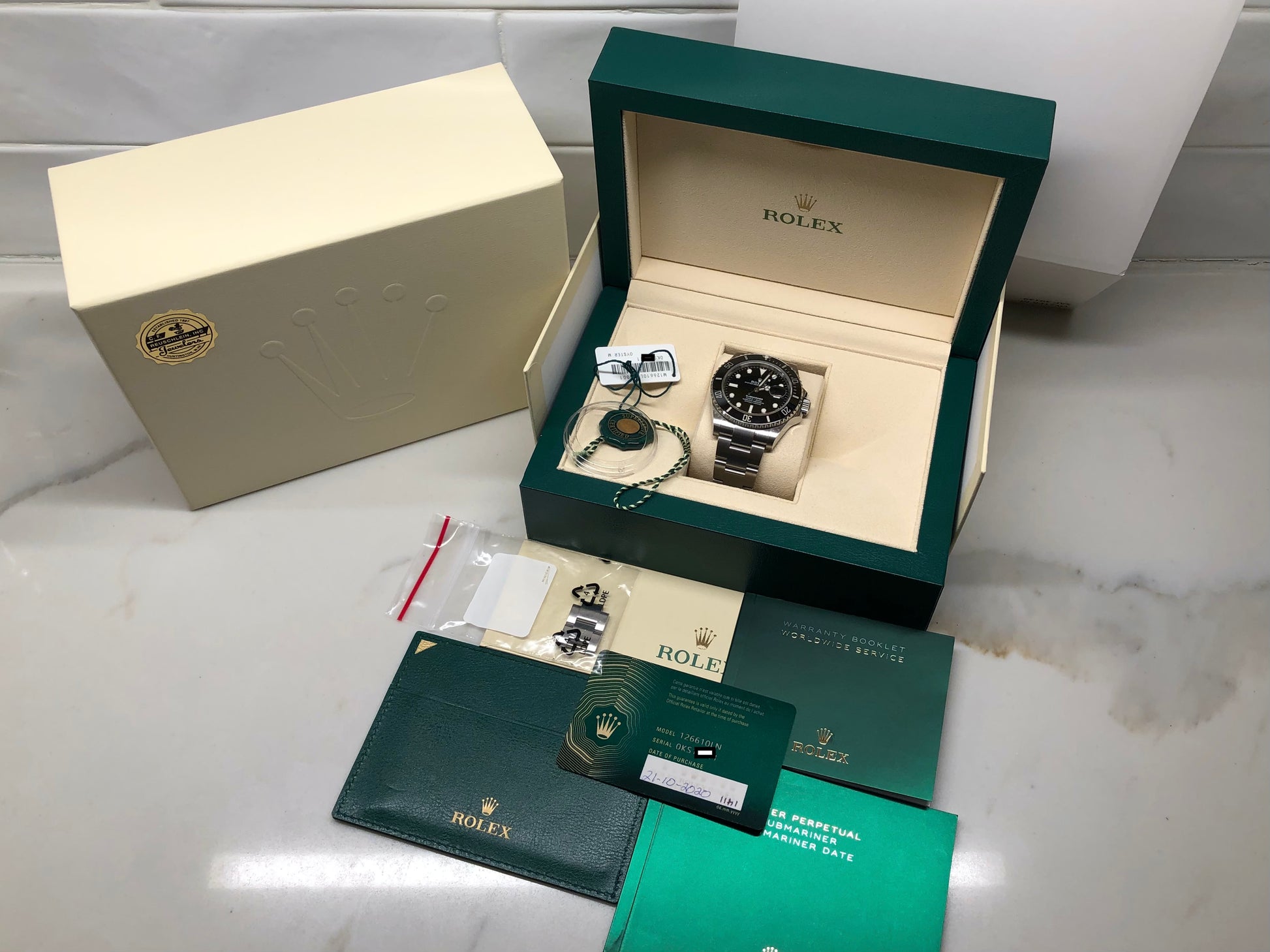 2020 Rolex Submariner Date 126610LN Ceramic 41mm Oyster Perpetual Steel Wristwatch Box Papers - Hashtag Watch Co.