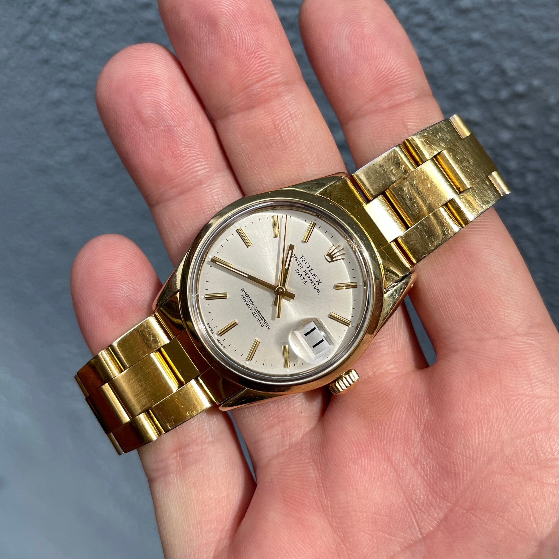 Rolex, Oyster Perpetual Datejust, Automatic, 750/18k Yellow Gold, Ref. 8570