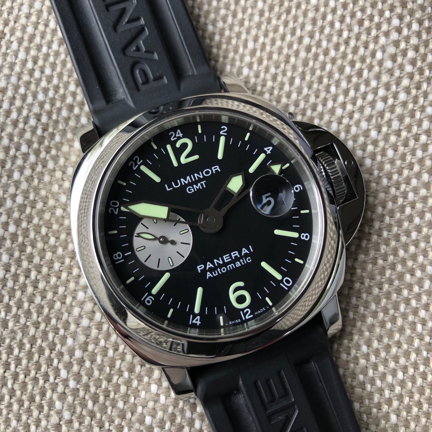 Panerai Luminor GMT PAM 88 Automatic Stainless Steel 44mm