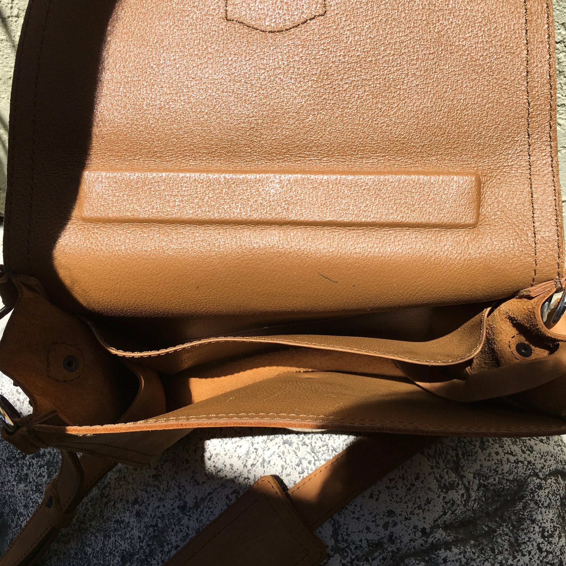 Saddleback Leather Company Tan Leather Tobacco Small Shoulder Bag - Hashtag Watch Company