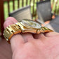 1970 Vintage Rolex Oyster Perpetual Date 1550 Silver Stick Cal. 1570 Automatic Gold Shell Wristwatch - Hashtag Watch Company