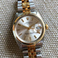 Vintage Rolex Date 1500 Two Tone Steel 18K Jubilee Cal. 1560 1964 Silver Stick Watch - Hashtag Watch Company