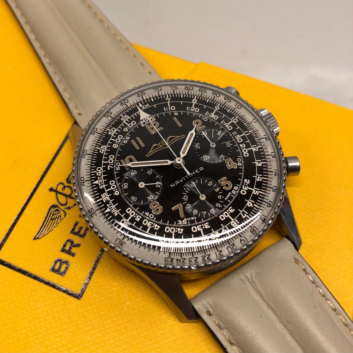 1961 Vintage Breitling Navitimer 806 Steel Venus 178 Chronograph AOPA Wristwatch - Hashtag Watch Co.