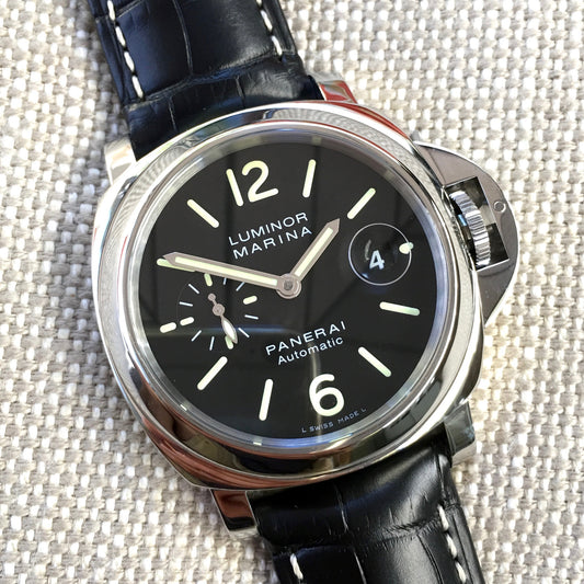 Panerai Luminor Marina PAM 104 44mm "O" Series 2012 Steel Automatic Watch - Hashtag Watch Company