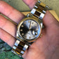 Rolex Datejust 16203 Steel Serti Diamond Two Tone 18K Gold Wristwatch Box & Papers - Hashtag Watch Company
