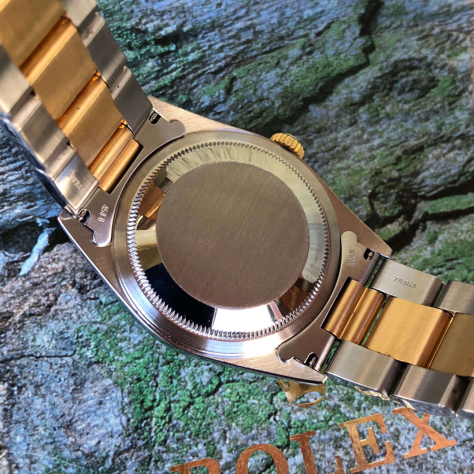 Rolex Datejust 16203 Steel Serti Diamond Two Tone 18K Gold Wristwatch Box & Papers - Hashtag Watch Company