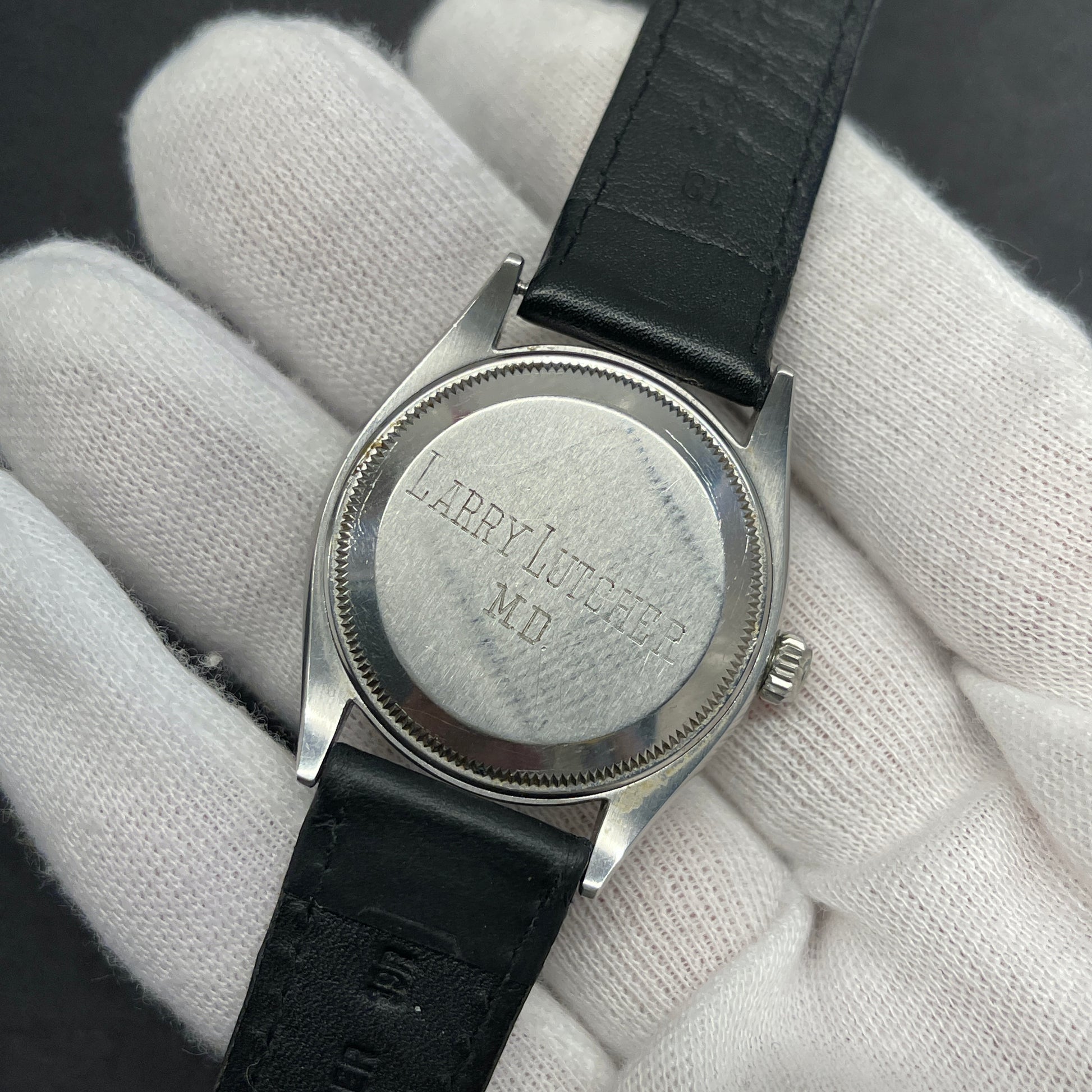 PENDING SALE * 1956 Vintage Rolex Oyster Perpetual 6564 Waffle Dial Automatic Wristwatch - Hashtag Watch Company